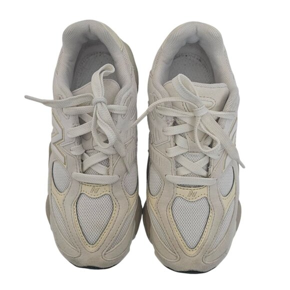 New Balance 9060 Kids Ivory White Sea Salt With Linen Lace Sneakers Size US 3 - Picture 9 of 12